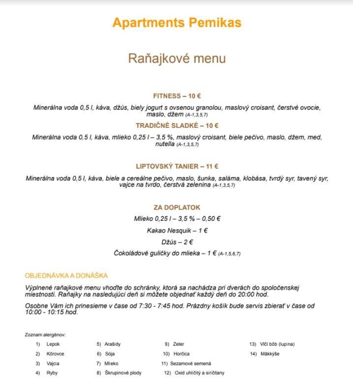 Apartments Pemikas II Liptovský Mikuláš 외부 사진